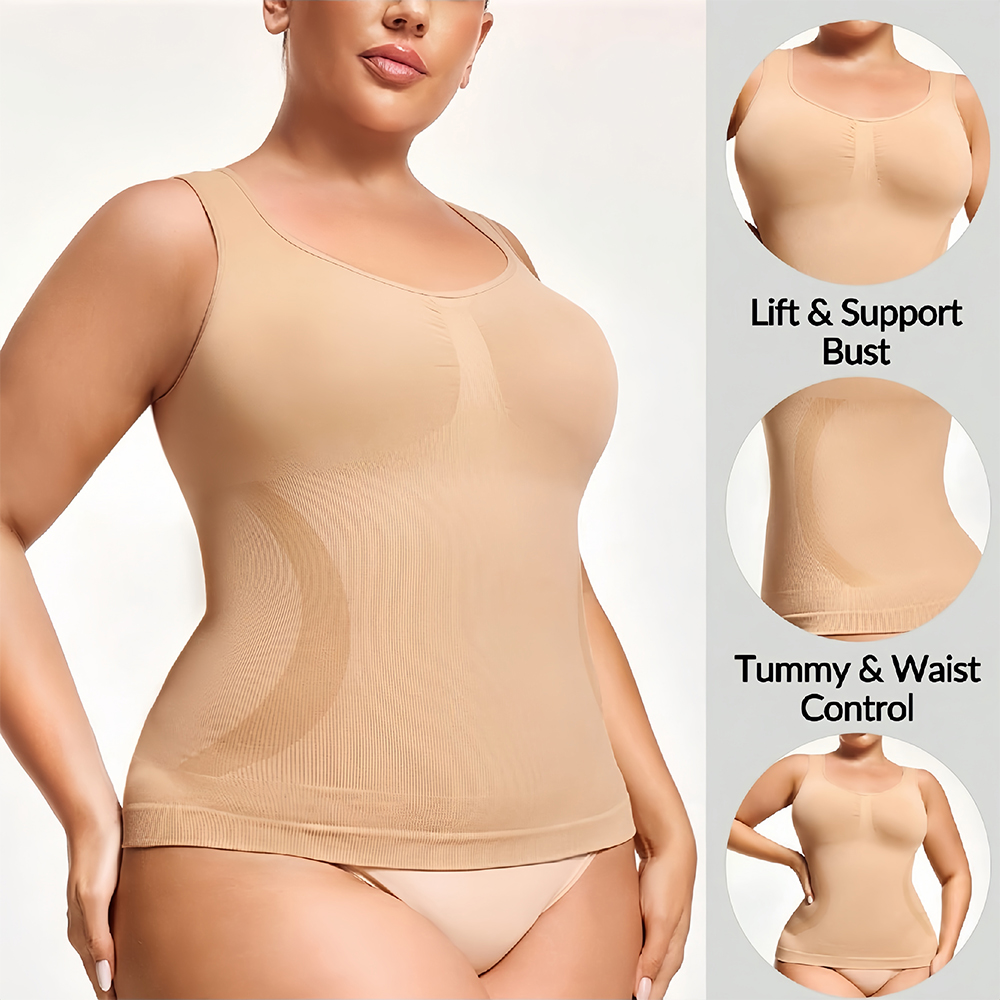 Shapewear Bodysuit Firm - 1Pcs Plus Size Women's Seamless Shapewear