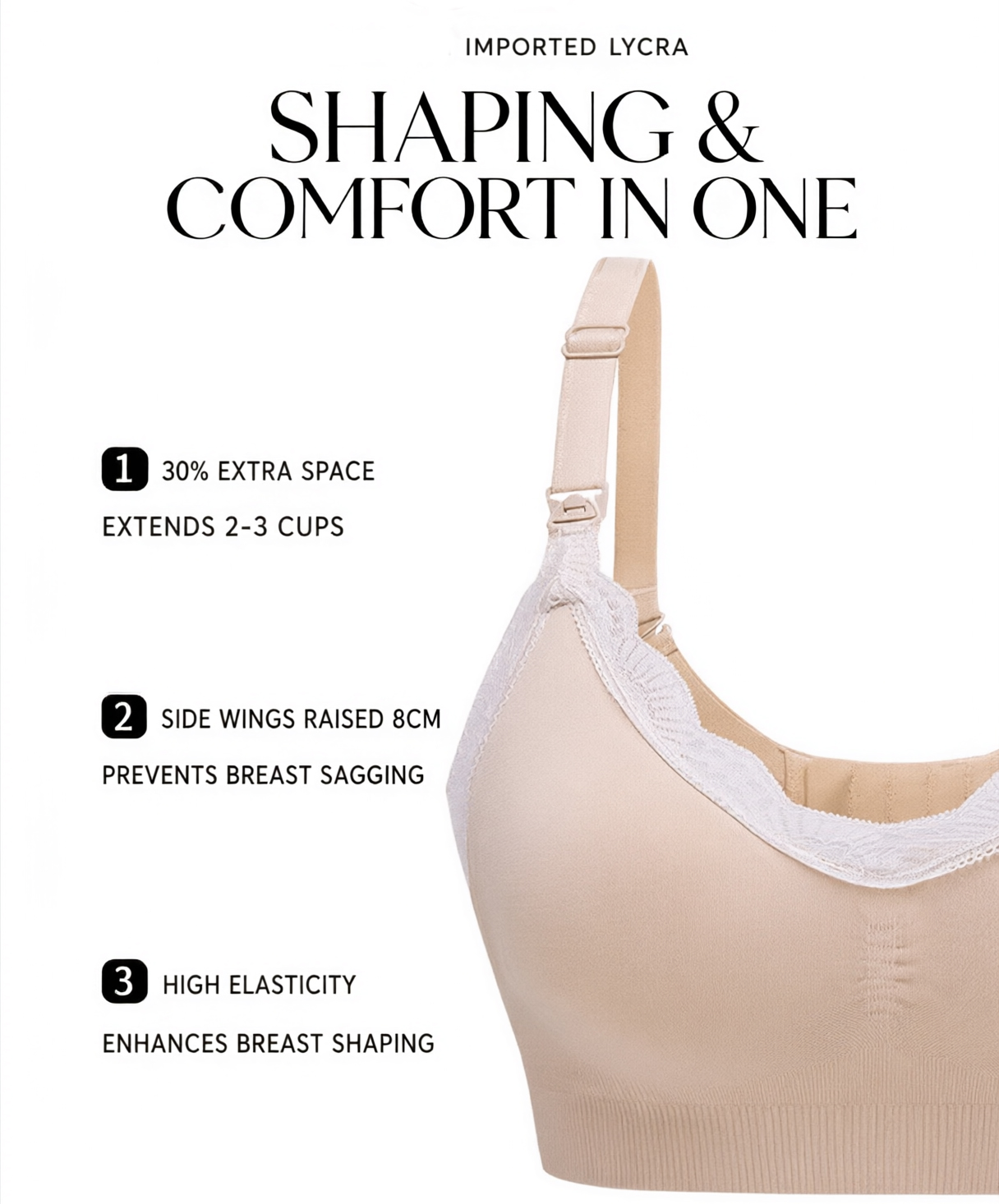 Lace Seamless Nursing Bra, Wir - Nursing Bra Sleep recension och pris