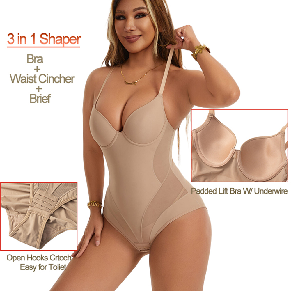 Women Seamless Compression Bod - Shapewear Bodysuit Firm recension och pris