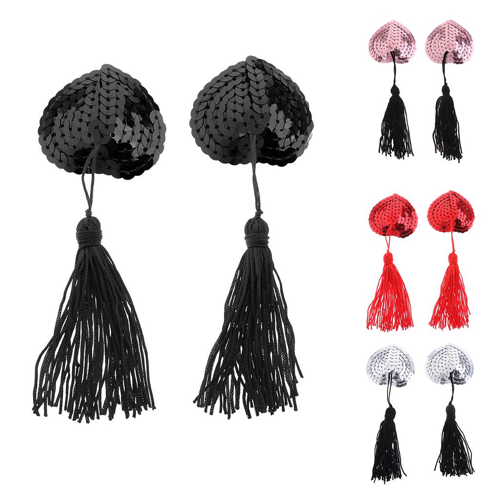 Heart Shaped Silicone Sequin N - Nipple Cover Pasties recension och pris