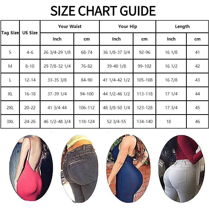 Womens Padded Shapewear Hip En - Shapewear Bodysuit Firm recension och pris