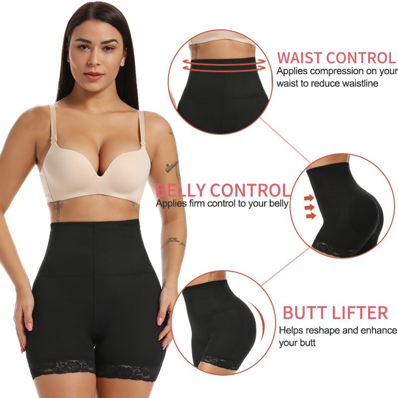 Womens Padded Shapewear Hip En - Shapewear Bodysuit Firm recension och pris