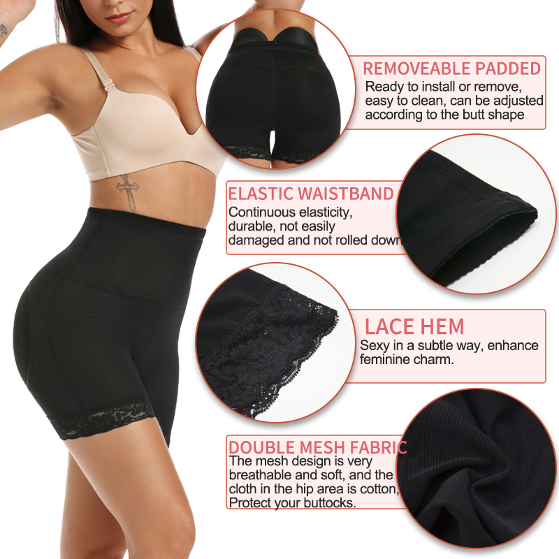 Womens Padded Shapewear Hip En - Shapewear Bodysuit Firm recension och pris