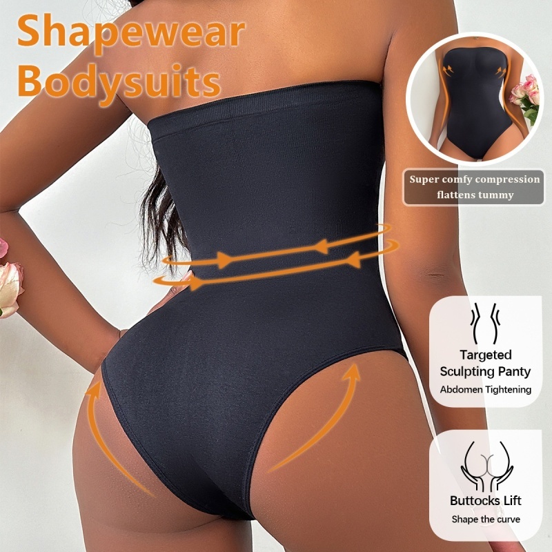 Seamless Strapless Shapewear B - Shapewear Bodysuit Firm recension och pris
