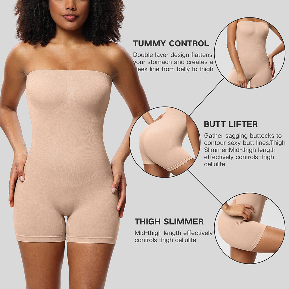 Strapless Shapewear Bodysuit B - Shapewear Bodysuit Firm recension och pris