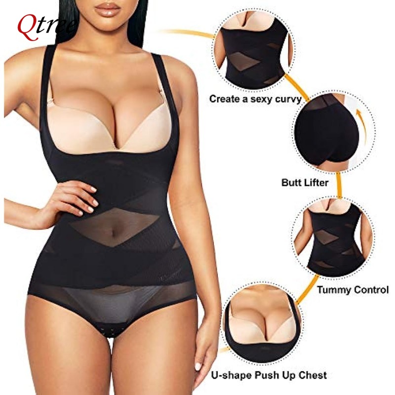Qtree Fajas Reductoras Women B - Shapewear Bodysuit Firm recension och pris