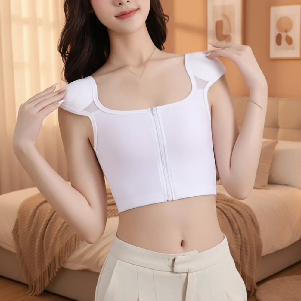 Mesh Flat Breast Binder Bustie - Shapewear Bodysuit Firm recension och pris